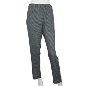 Tomas Maier Elastic waist Easy Pants in Black white square size 6